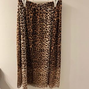Leopard Midi Skirt